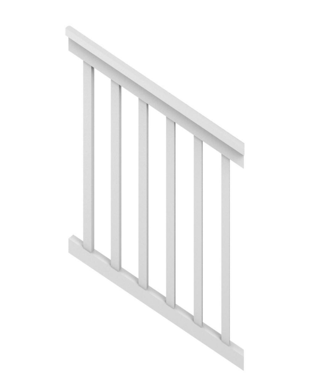 Altanräcke, ribb, trappsats - ALTANRÄCKE TRAPPSATS VIT 128X65,5/65,1 CM JABO
