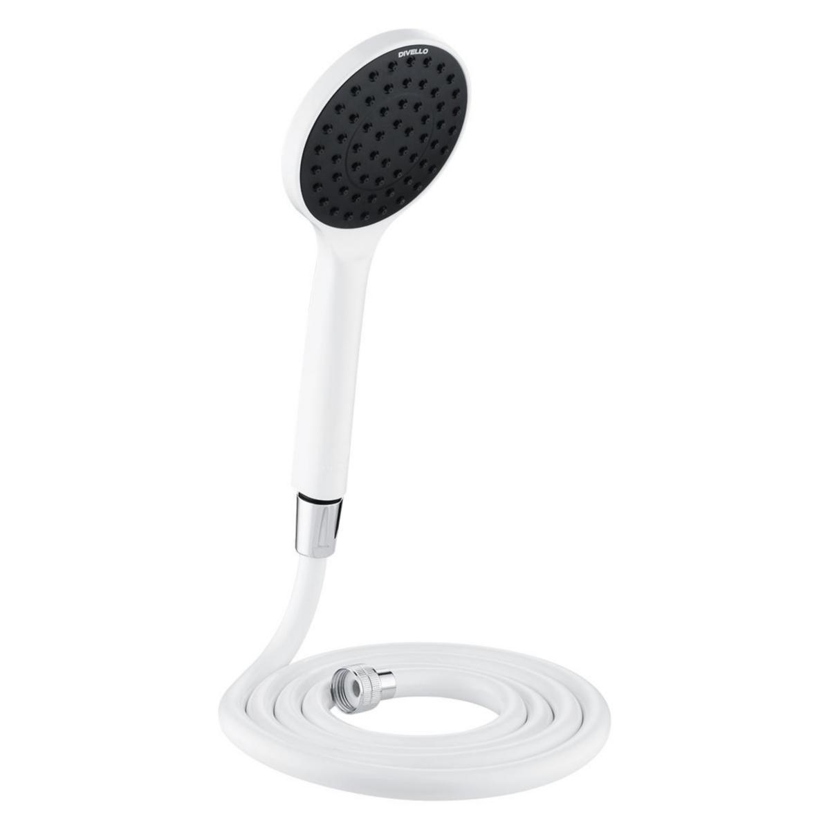 Hand shower set Hydro 1F, DIVELLO - DIVELLO HYDRO 1F WHITE SHOWER PACK