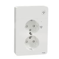 Wall socket 2-way Wiser Zigbee