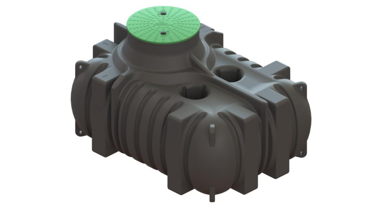 Sluten tank 3000L RM, Cipax - SLUTEN TANK 3000 L RM CIPAX