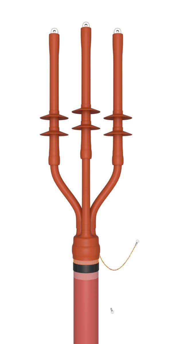 Kabelavslut 3-ledare, 3-LU, 12kV - AVSLUT 12KV 3-L U 25-95X12X2 12MONOE3.150SWX12X2