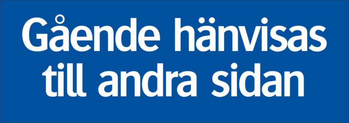 Trafikskyltar - SKYLT "GÅENDE HÄNVISAS" 35-7722 210X594MM