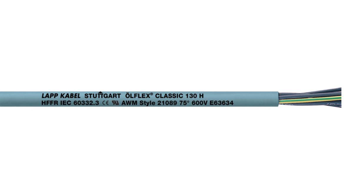 Styr- och maskinkabel halogenfri ÖLFLEX Classic 130 H, Lapp - ÖLFLEX 130 H 3X1 T500 1123068 T500