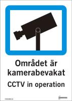 Dekal: Området är kamerabevakat