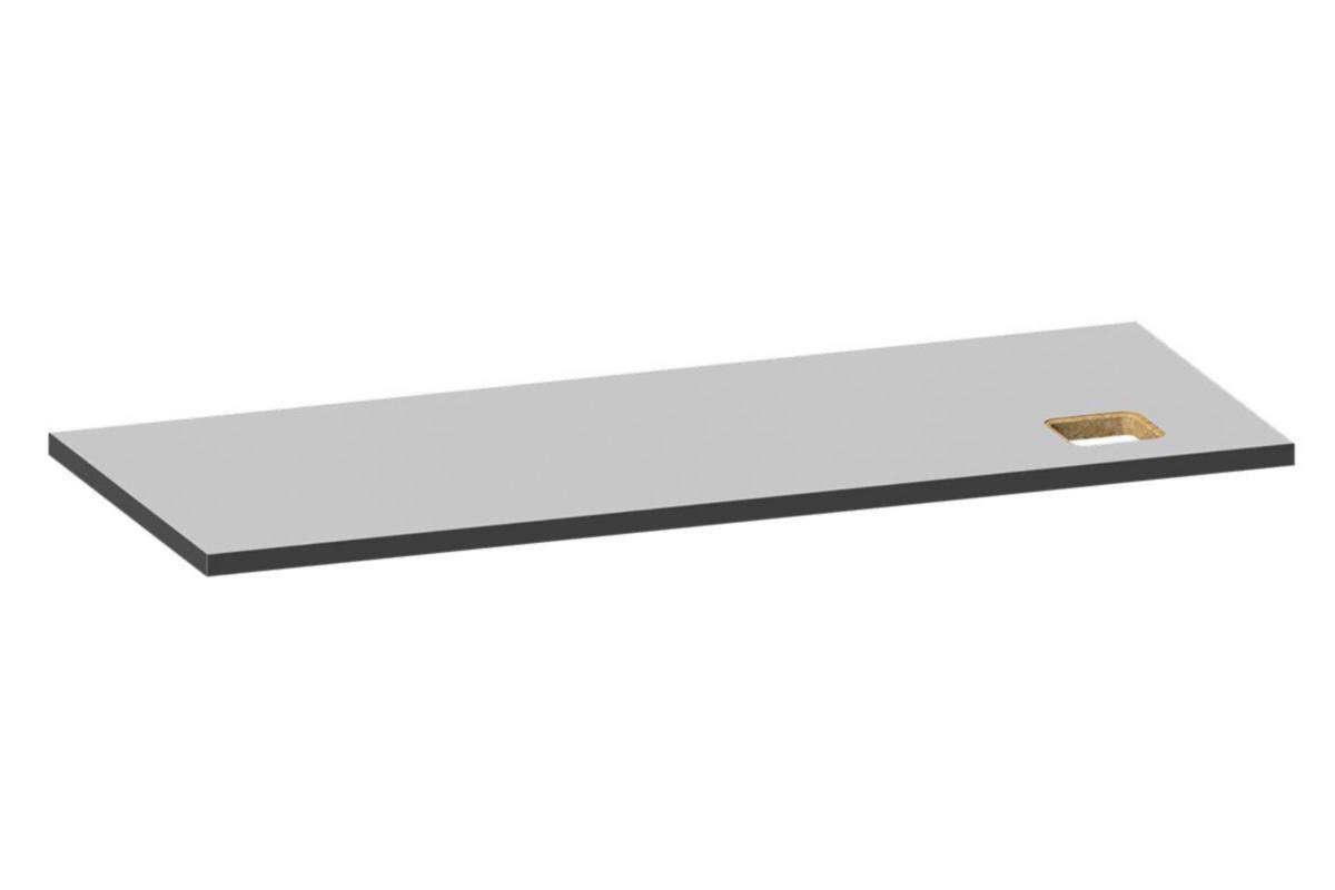 Bordsskiva WFI Laminat med hål - BORDSSKIVA MED HÅL 2000X800X40 GRÅ LAMINAT