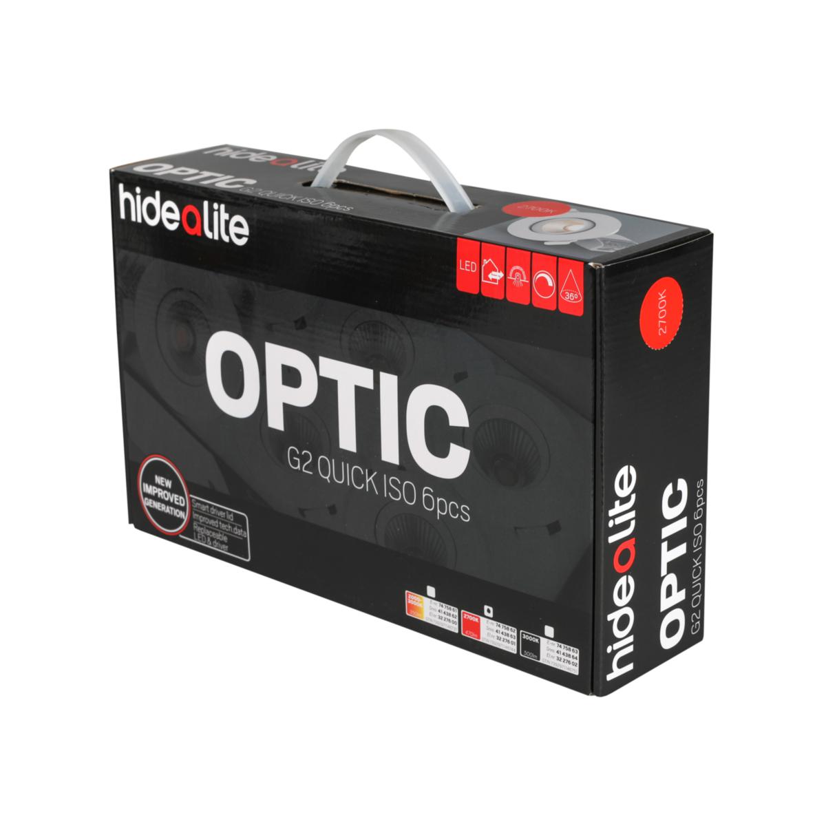 Downlight Optic G2 Quick ISO - DOWNL 6P 6W 500LM 3K V TILT OPTIC G2 QUICK ISO