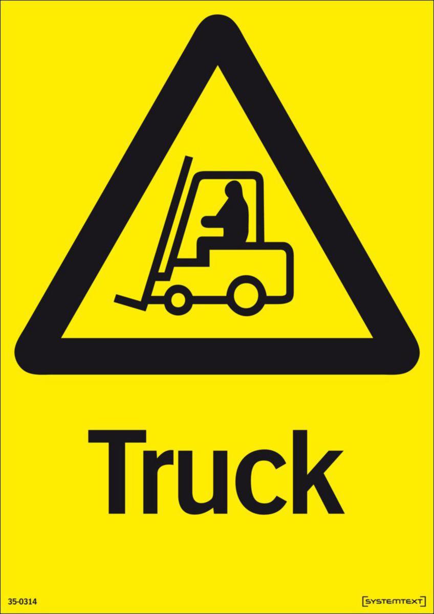Varningsskyltar "övrigt" - SKYLT "TRUCK" 35-0314 297X210MM