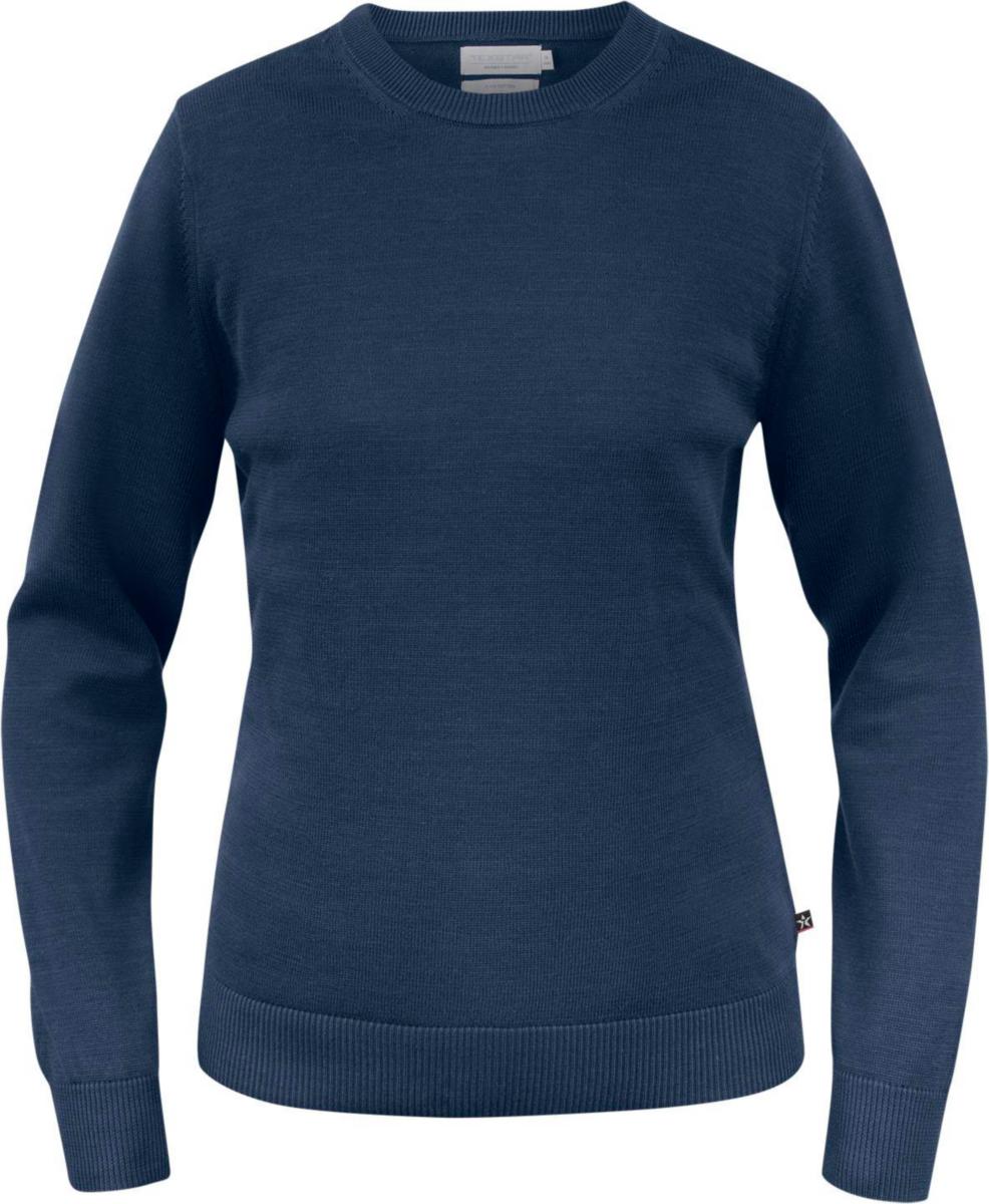 Pullover Texstar PW06 dam - PULLOVER TEXSTAR PW06 DAM PIMA BOMULL MARIN STL XS