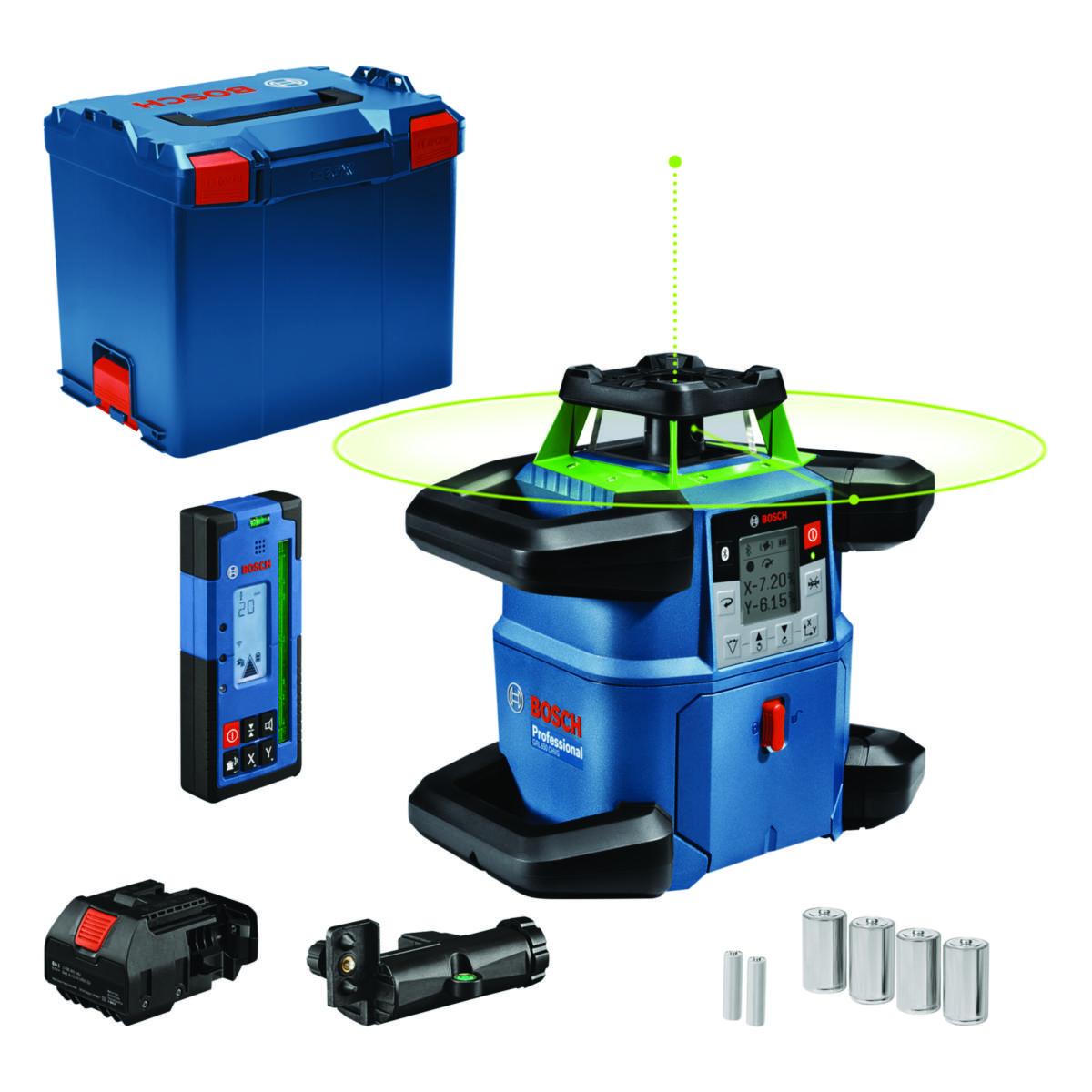 Rotationslaser Bosch GRL 650 CHVG - ROTATIONSLASER GRL650CHVG L-BOXX MOTTAGARE LR 65 G