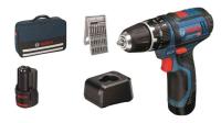 Impact Drill/Screwdriver Bosch GSB 12V-15 2x2,0 Ah bag