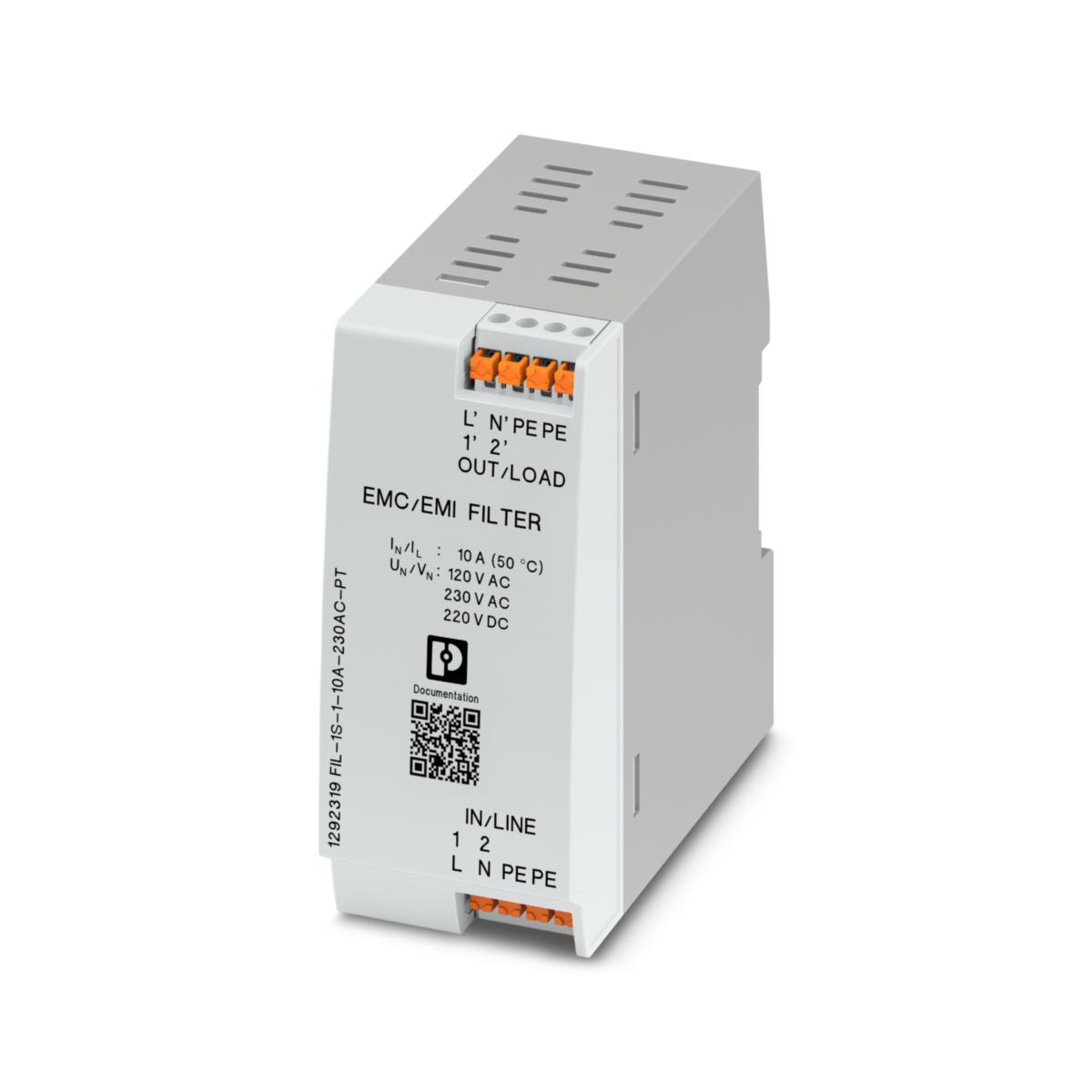 Nätfilter FIL-1S - NÄTFILTER AC/DC 10A PT FIL-1S-1-10A-230AC-PT