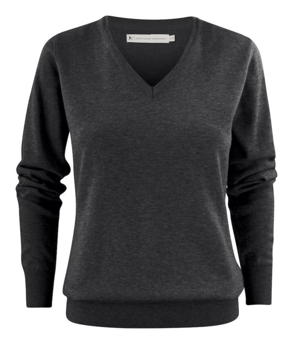 Tröja Harvest Ashland 2122505 dam - TRÖJA ASHLAND LADY V-NECK ANTRACITGRÅ S