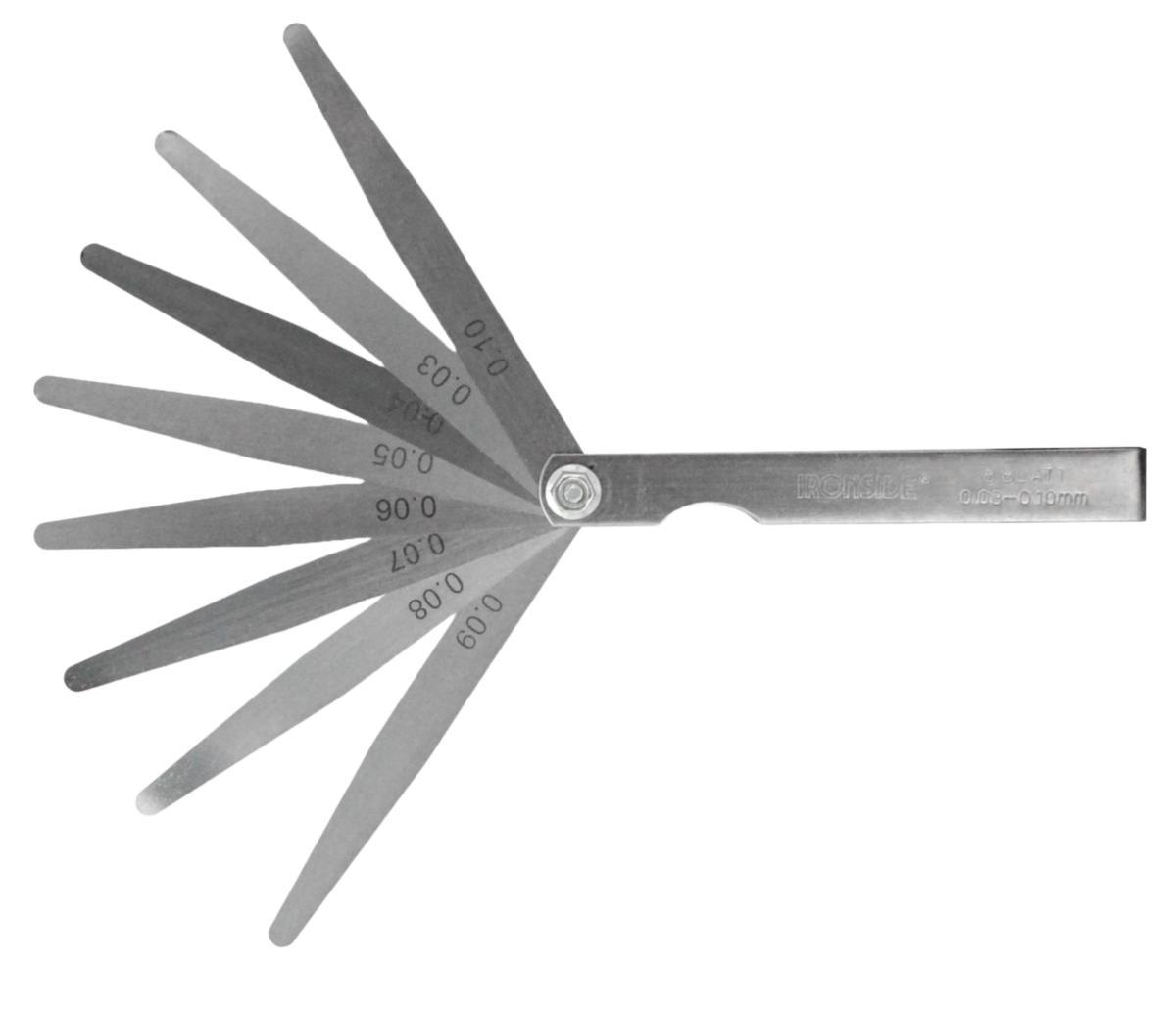Feeler Gauge Ironside - FEELER GAUGE IRONSIDE 102283 NR 1 0.03-0.10MM 8 BLADES