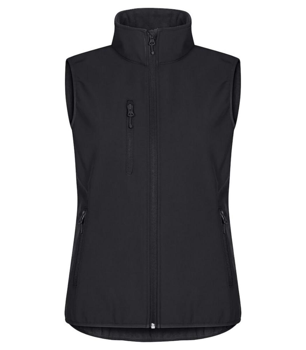 Väst Clique 0200916 Classic Softshell Dam - VÄST CLIQUE 0200916 CLASSIC DAM SOFTSHELL SVART STL M