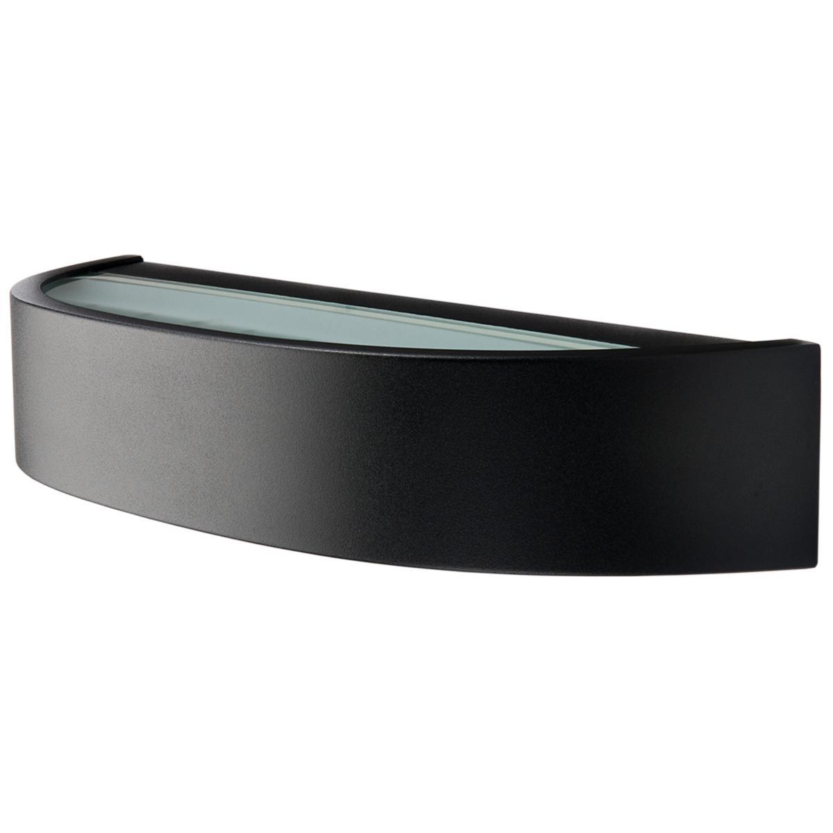Väggarmatur LED Curve - VÄGGARM LED 10W 3'K IP65 SV CURVE SVART