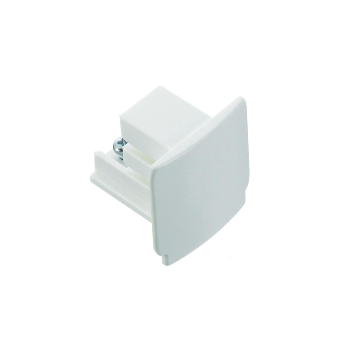End cap for 3-phase contact bar, Global Trac pro - END CAP WHITE