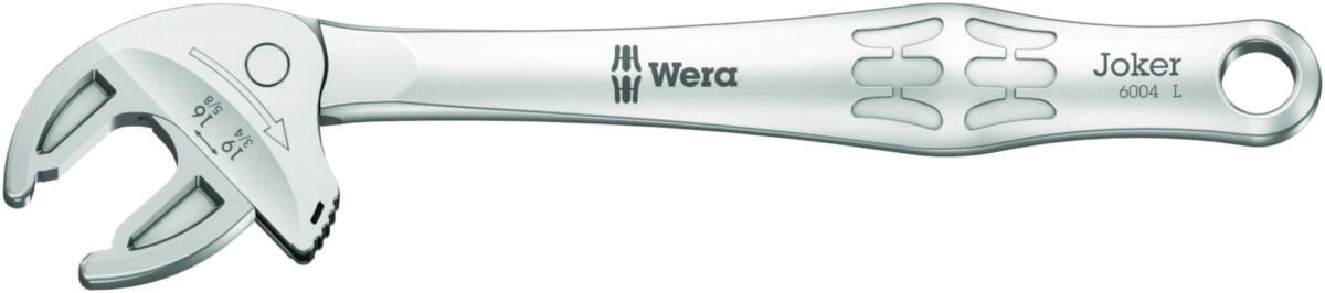U-nyckel Wera Joker 6004 - U-NYCKEL WERA JOKER 6004 L JUSTERBAR 16-19MM