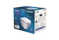 WC bowl Starck 3 with SC seat Rimless, Duravit