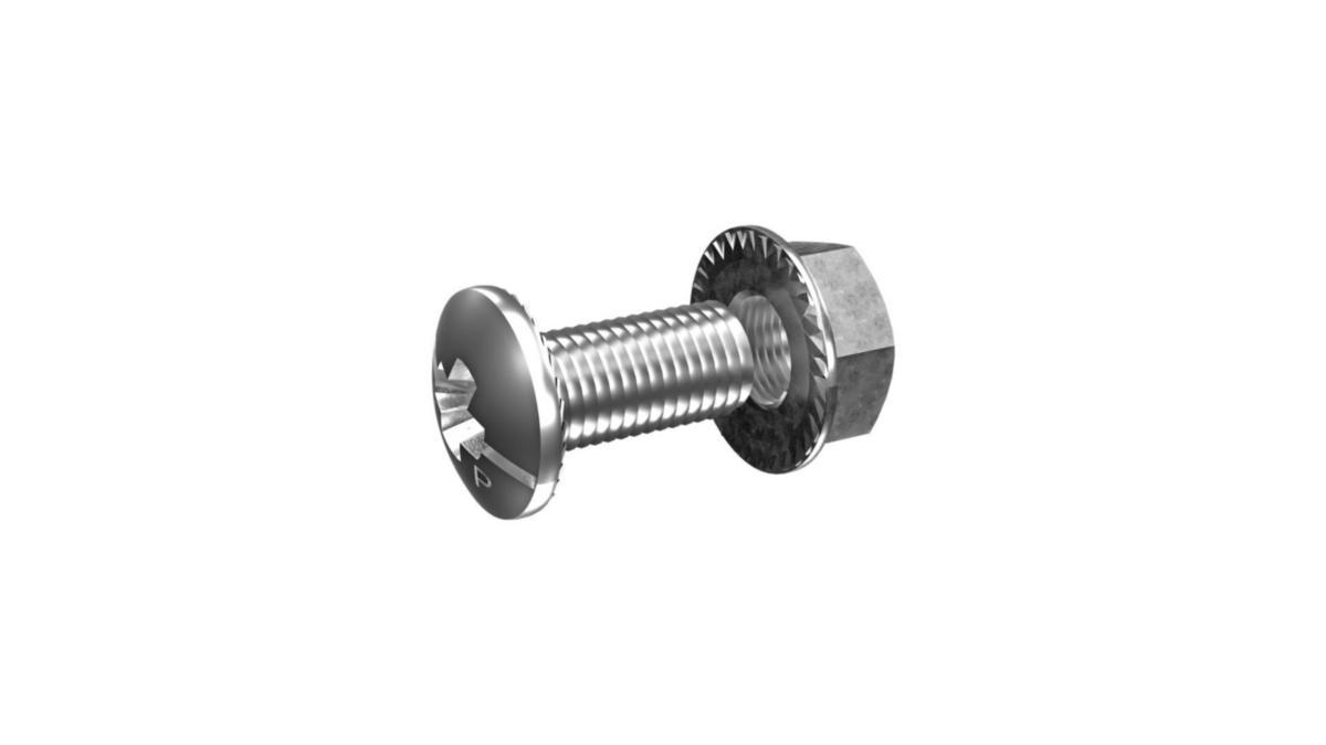 Mounting screw MP-937 and nut M8 - PACK OF 50 SCREWS, M8X16 MP-937 Z
