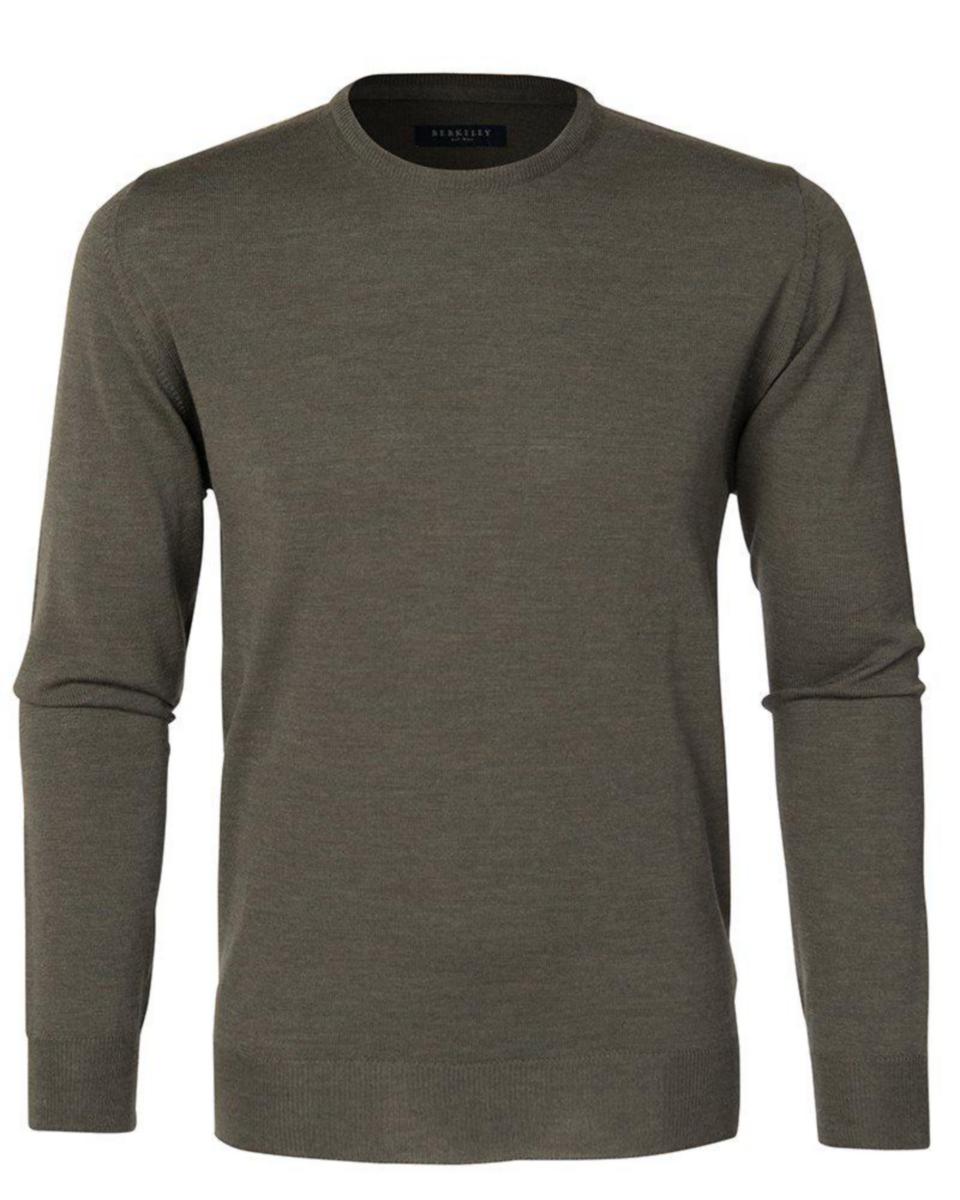 Tröja Berkeley Wilton 1722 - TRÖJA WILTON CREW NECK 1722 MERINO GRÖN MELERAD M