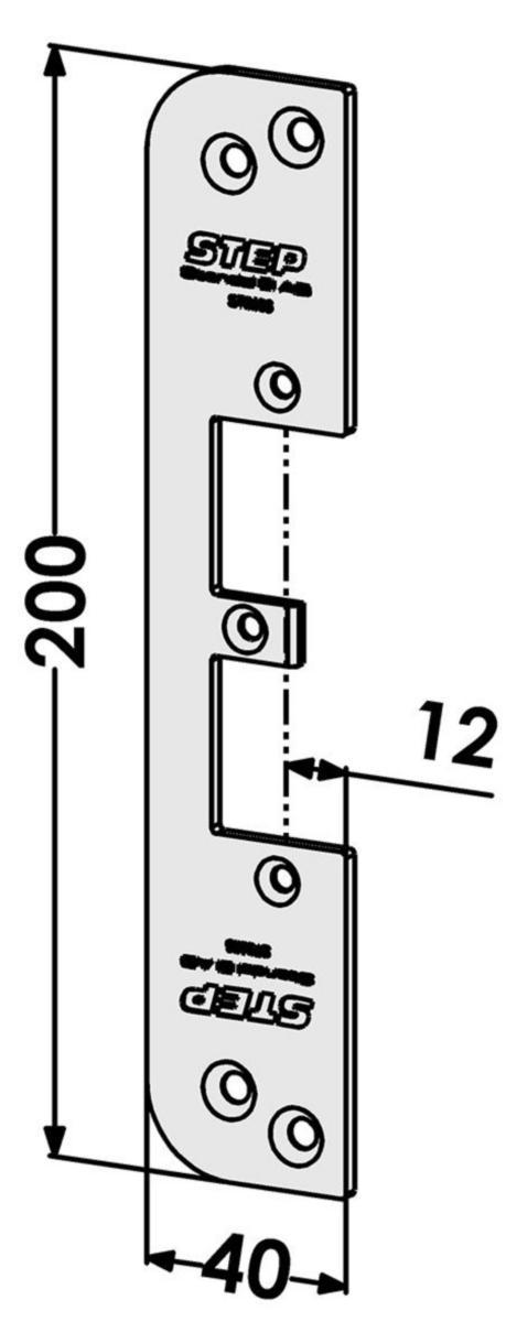Plana säkerhetsslutbleck 9506/08 till STEP 92 Preload och Release - STOLPE PLAN 92 ST9506 ST9506