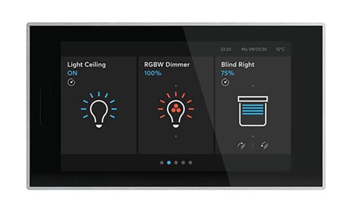 Kontrollpanel RoomTouch 5" - KNX ROOM TOUCH SVART GLAS RT/U30.0.1-825