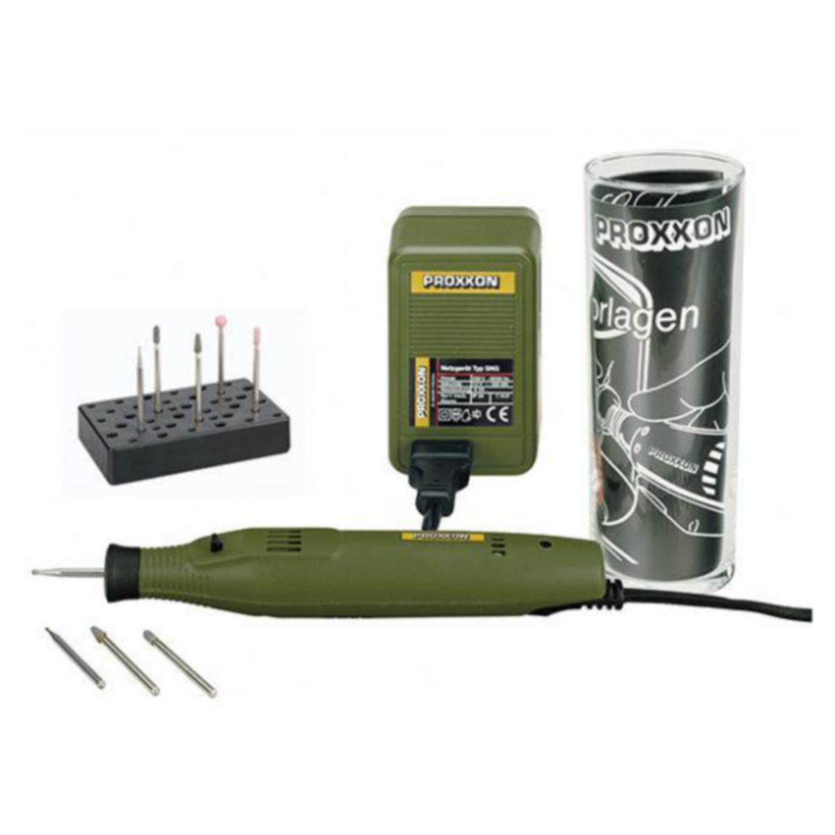 Engraving Set Proxxon GG12 - Engraving kit GG 12 WITH TRAIL GLASS