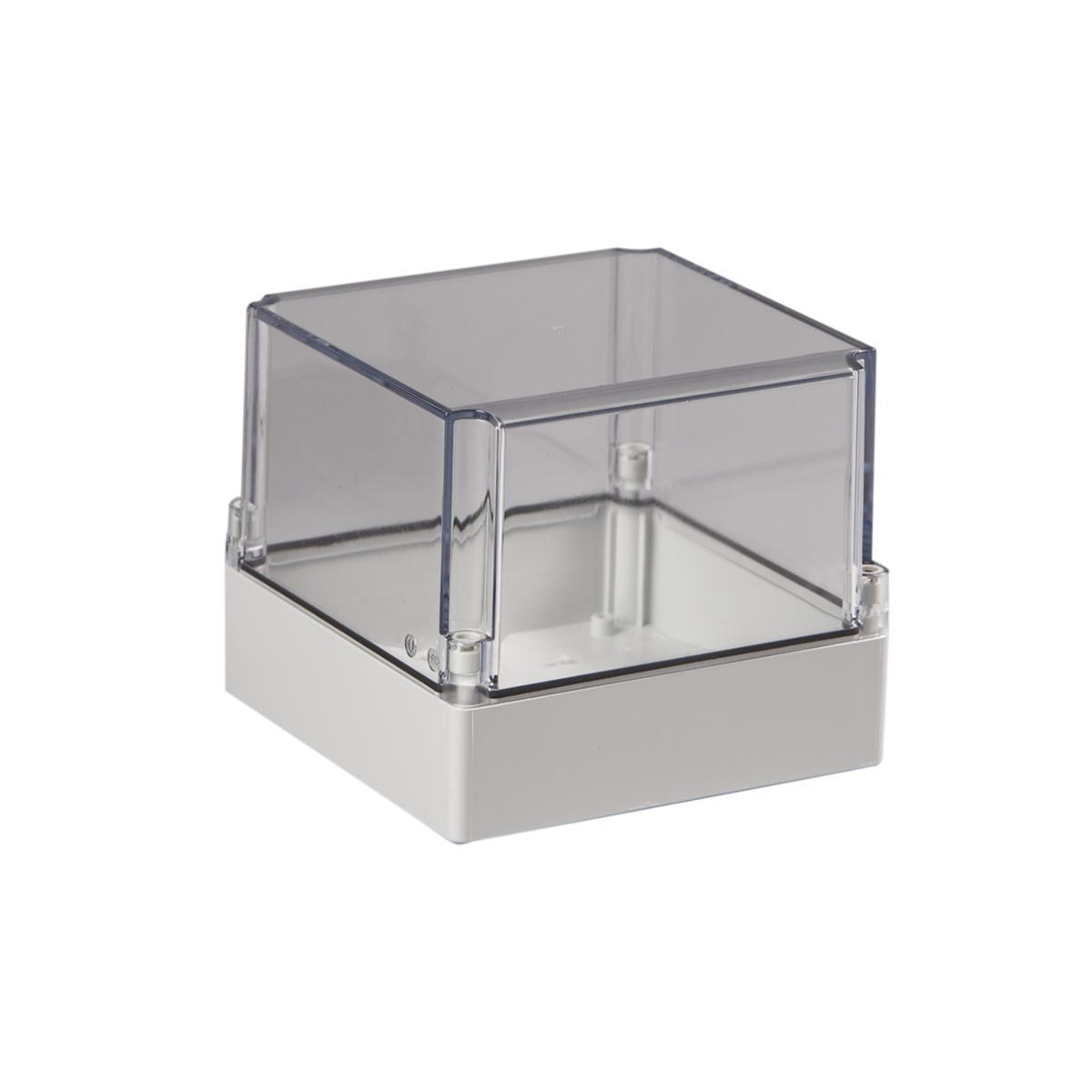 Kapsling Cubo S, ABS, med transparent lock - APPARATLÅDA SABP 181815T TRANSPARENT LOCK