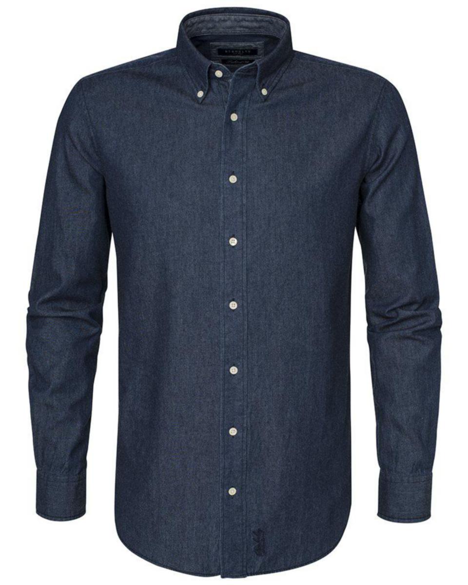 Skjorta Berkeley Chilton Denim 1875 - SKJORTA CHILTON REG. DENIM 187 JEANS BLÅ 3XL