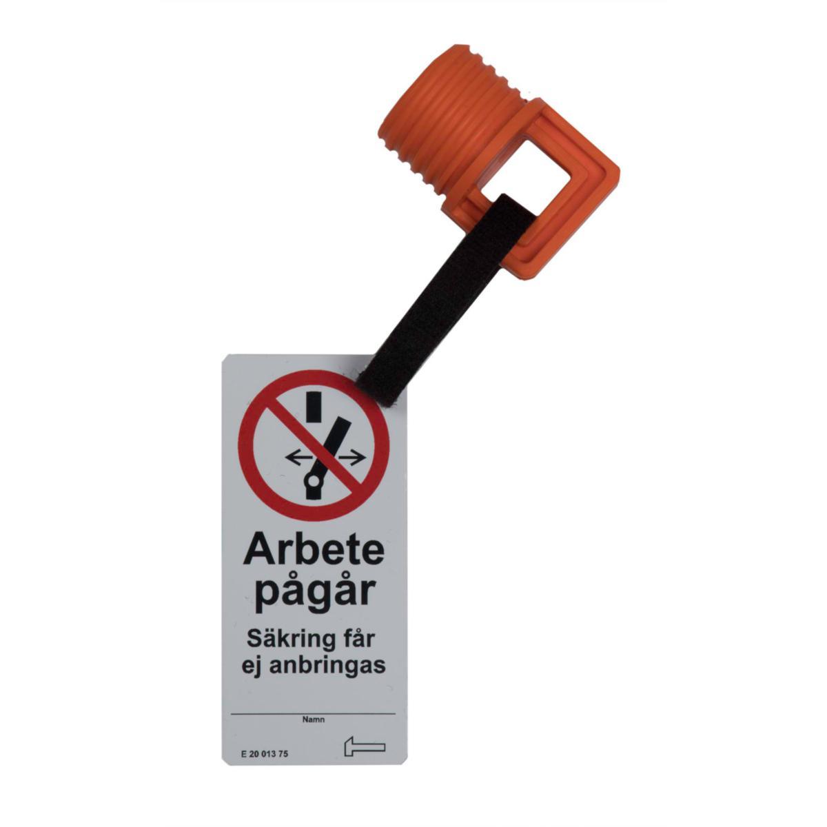 Locking plug BD, 1-phase - BOTTLE FUSE LOCKOUT SIGN