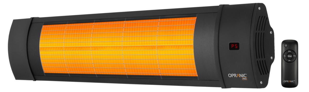 Infravärmare, PRO V70R - INFRAVÄRMARE 900-2300 W IP65 230 V SVART PRO V70 OPRANIC