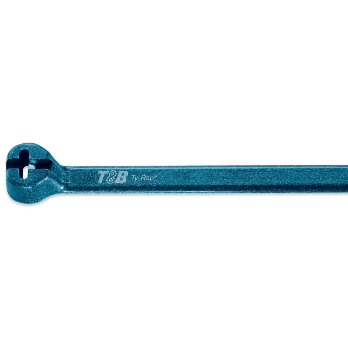 Cable tie TY-NDT detectable blue, Thomas & Betts - C TIE 18LB 4IN BLUE NYL DETECT TY 523 M-NDT