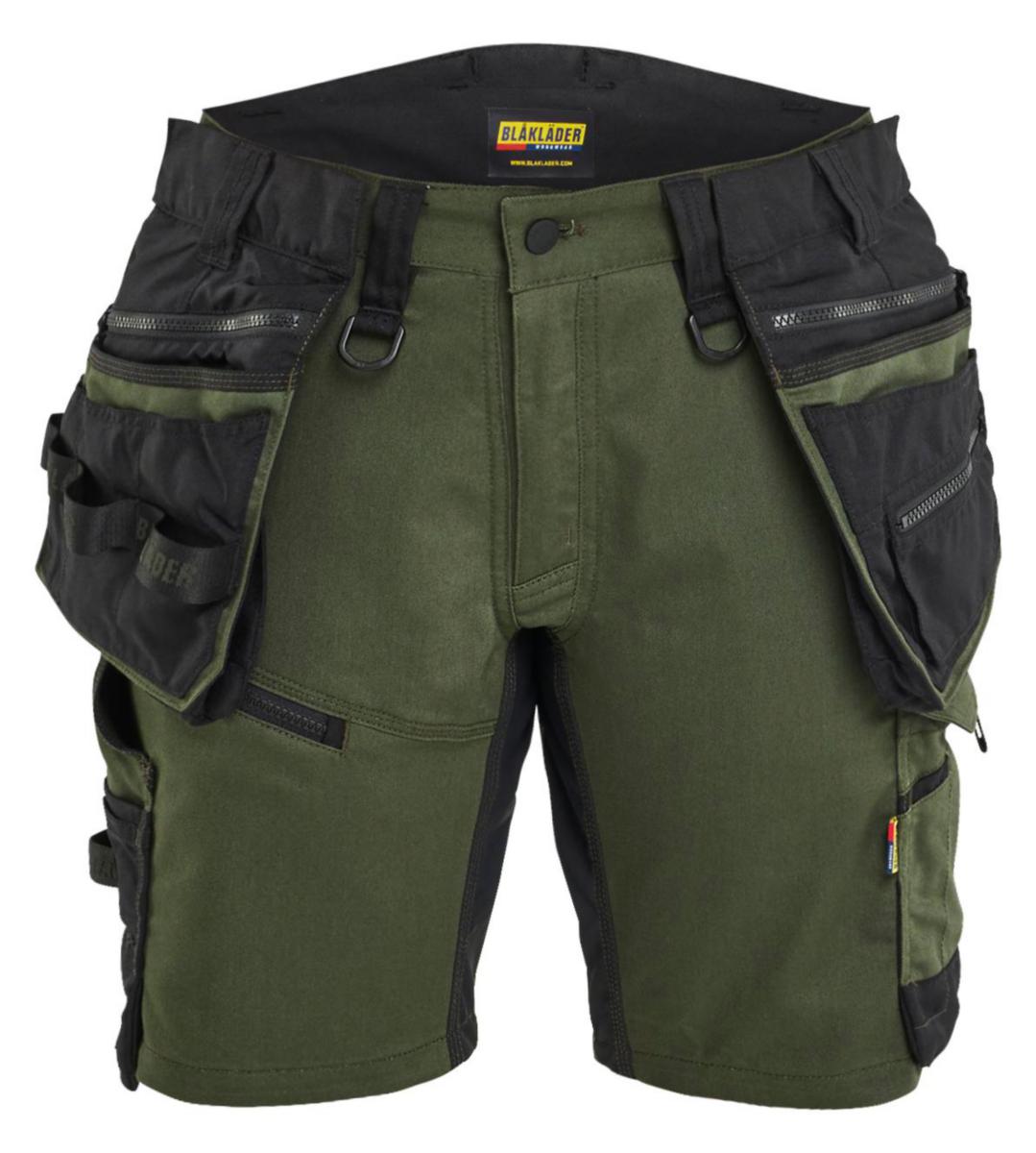 Shorts Blåkläder 7175-1149 Striker Dam - SHORTS BLK 7175-1149 GRÖN /SVART DAM STL C38