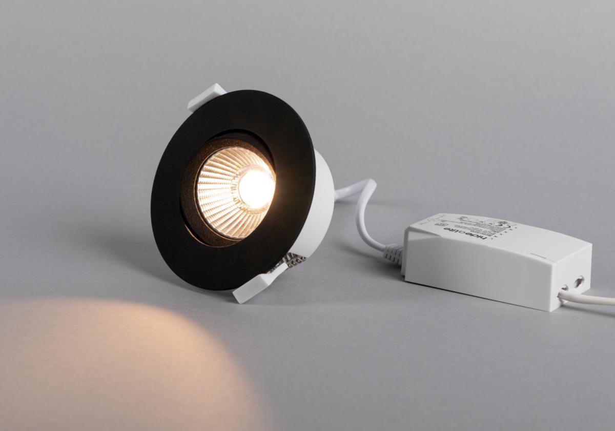 Downlight Optic Quick - DOWNL 6W 420LM 4K IP44 SVART OPTIC QUICK
