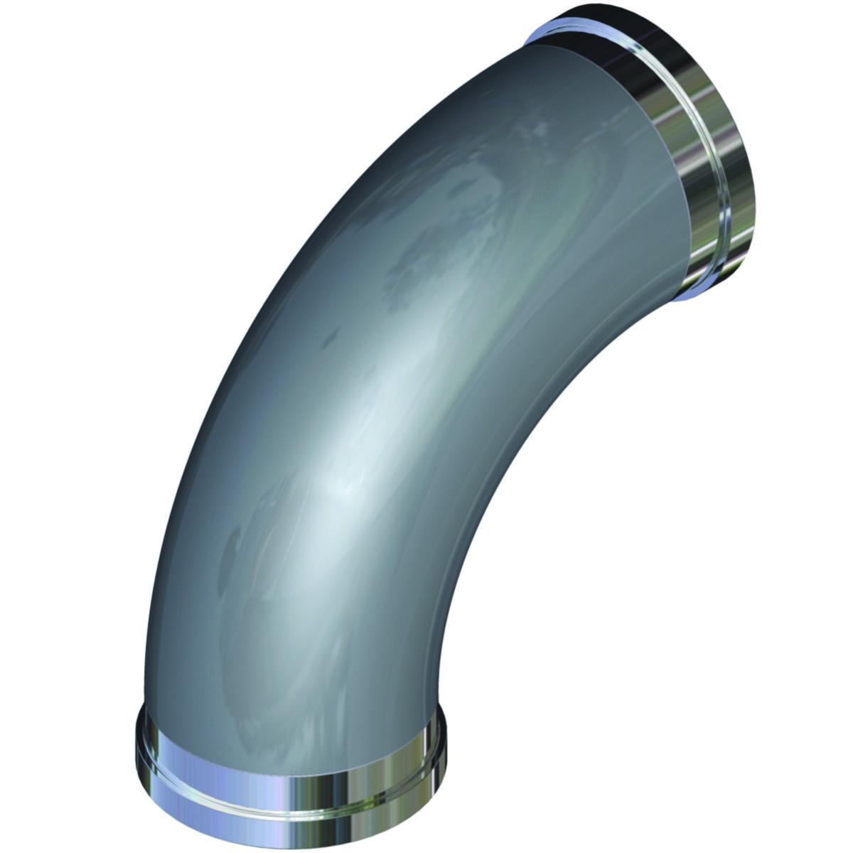 Bend type K10 steel hot-dip galvanized (For coupling K10-K70), Alvenius - 102x2.0 ELBOW 15GR GALVANIZED ALVENIUS TYP K10