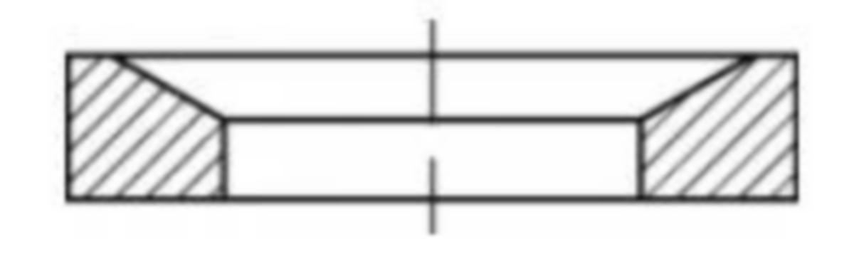 Bricka DIN 6319 typ D - KULBRICKA FORM D 7.1X12X2.8 DIN 6319