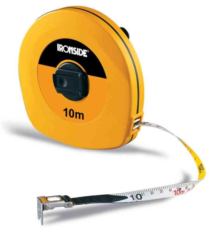 Measuring tape ironside glassfiber - MEASURING TAPE IRONSIDE 10M FIBREGLASS 150052