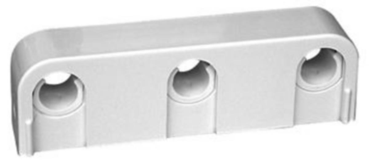 Plastic clamp type Falu Snap, Triple - CLAMP TRIPLE 12-15MM WHITE SNAP LID FP14300