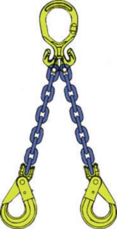 Gunnebo Industries - Wheelbarrow sling, 3-legged, with sling hooks