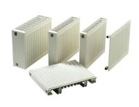 Half Radiator Type 22 Compact with mounted IMI coupling, height 500 mm
