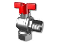 Angle Ball Valve G25xR25, Accessory for Heating Circuit Distributor, LK