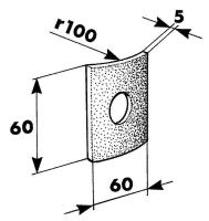 Plate rounded