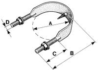 Post brackets flat, with short shanks