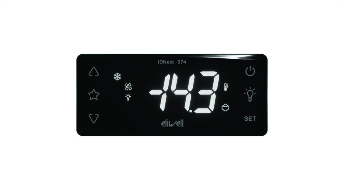 Paneltermostater IDNext - Eliwell - IDNEXT 974 P NTC 2HP/8/5 12VAC/DC BUZ AIR -HC